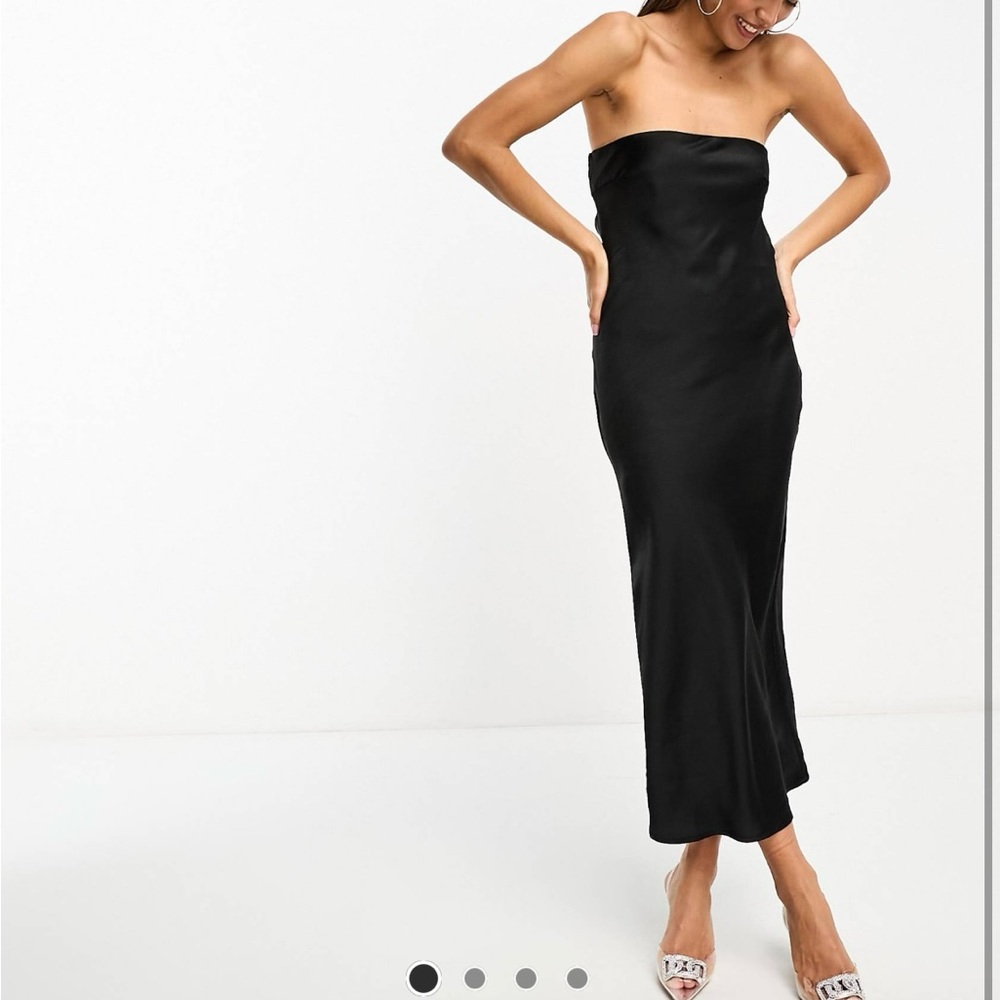 Pretty Lavish Elegant Black Strapless Dress New with tags